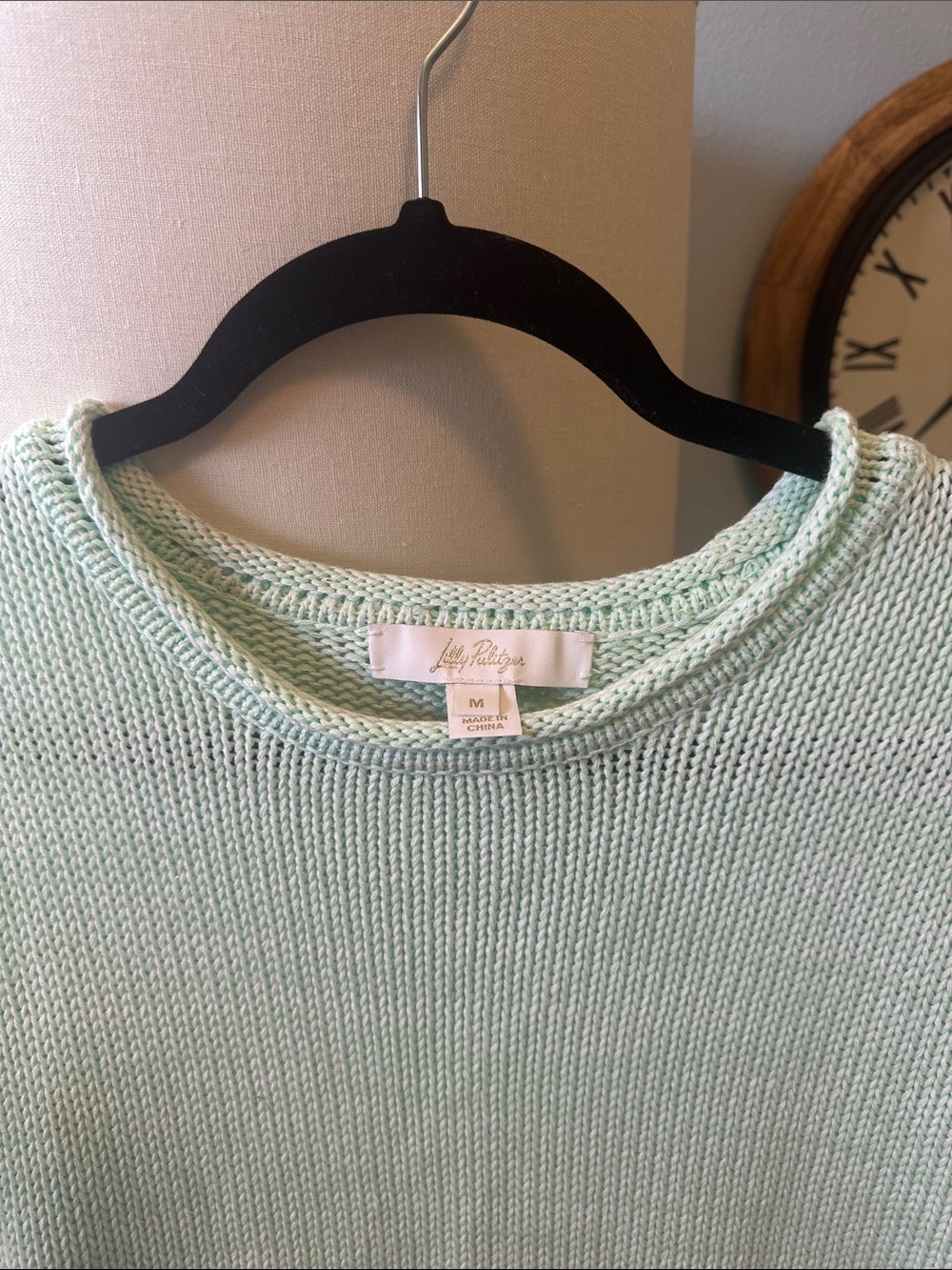 Lilly Pulitzer Seafoam Crewneck Sweater, Cotton Coastal luxury, medium - Picture 8 of 14
